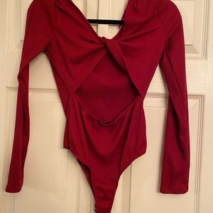 Open back body suit- large, worn once